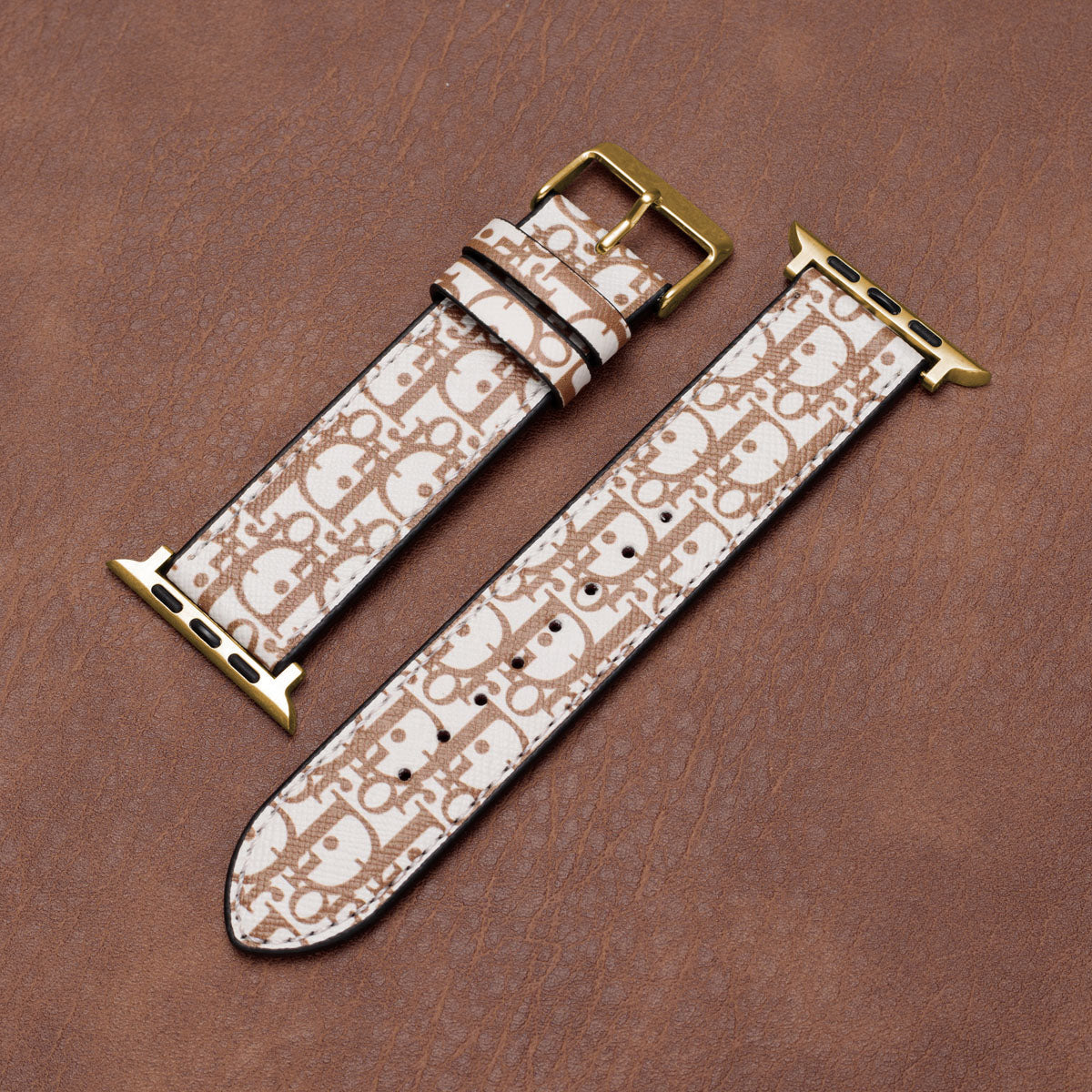 "D" Premium Handmade Leather Band For Apple Watch