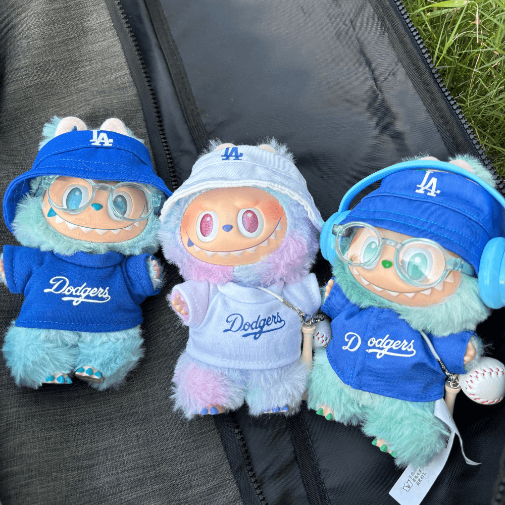 LA Dodgers Style 2-Piece Set – Top & Cap - 6.7″ Labubu Fashion Clothes