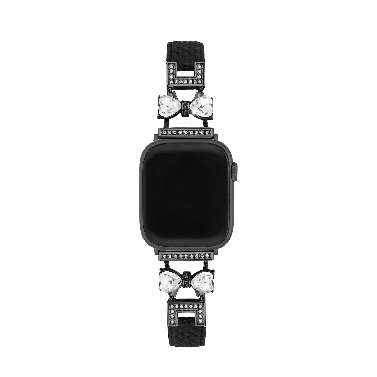 Bowrhin™ – Rhinestone Bowknot Leather Watch Band