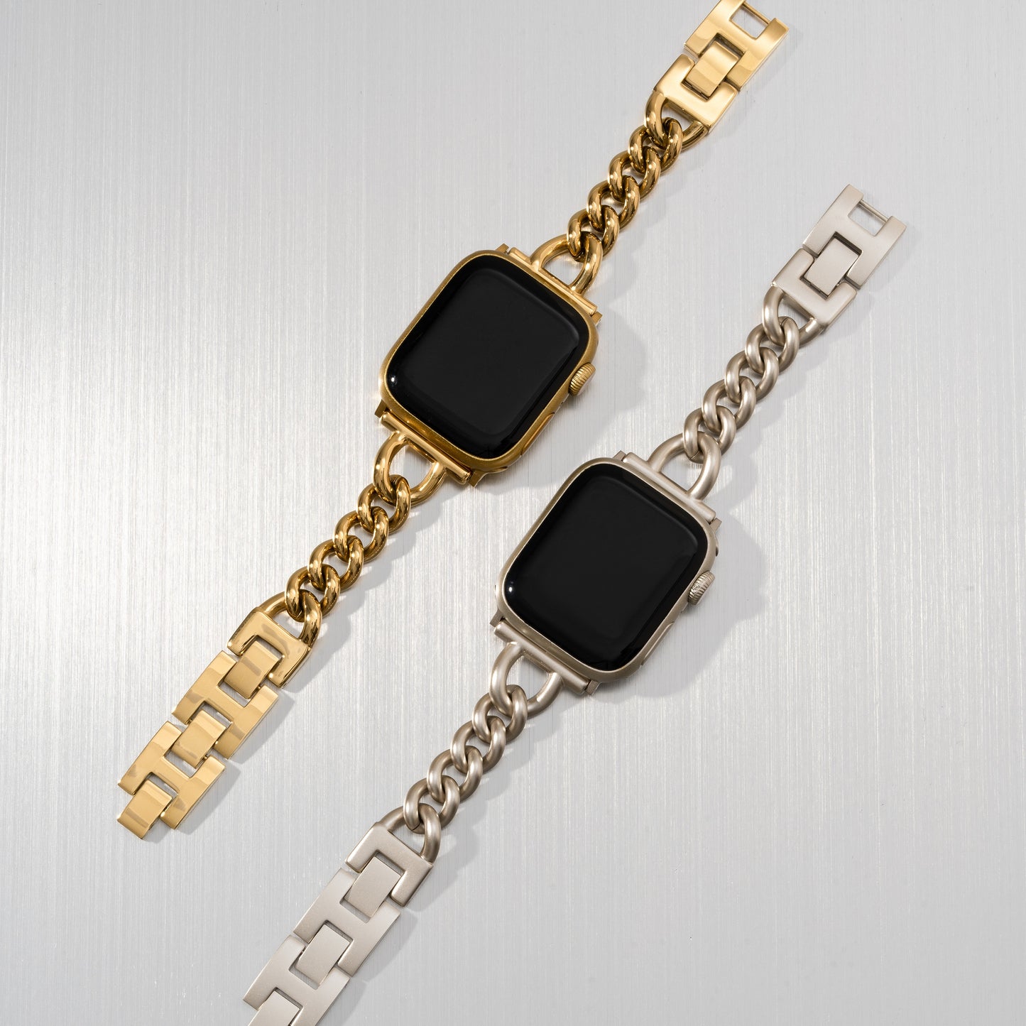 Twistal™ – Uhrenarmband aus Edelstahl mit Drehkette