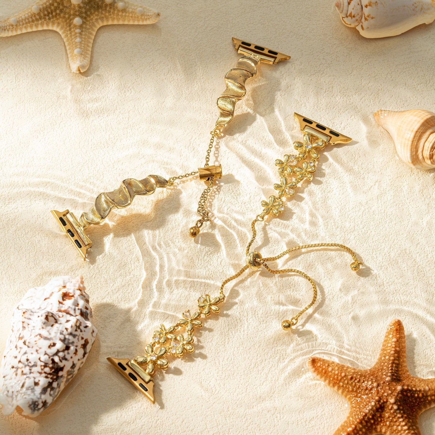 Wavelex™ – Glattes, gewelltes Metallarmband