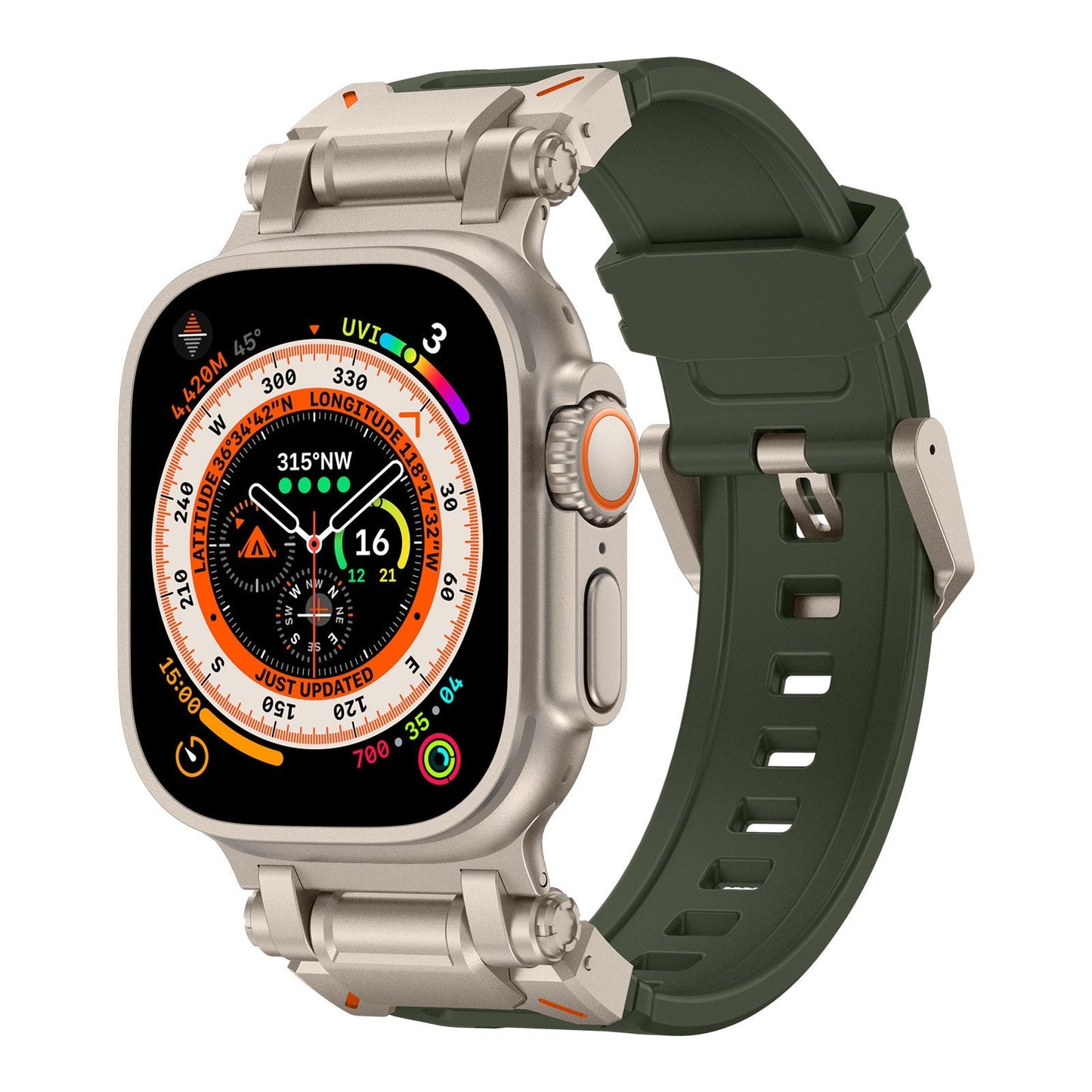 DuraEdge™ - Explorer FKM Rubber Band For Apple Watch