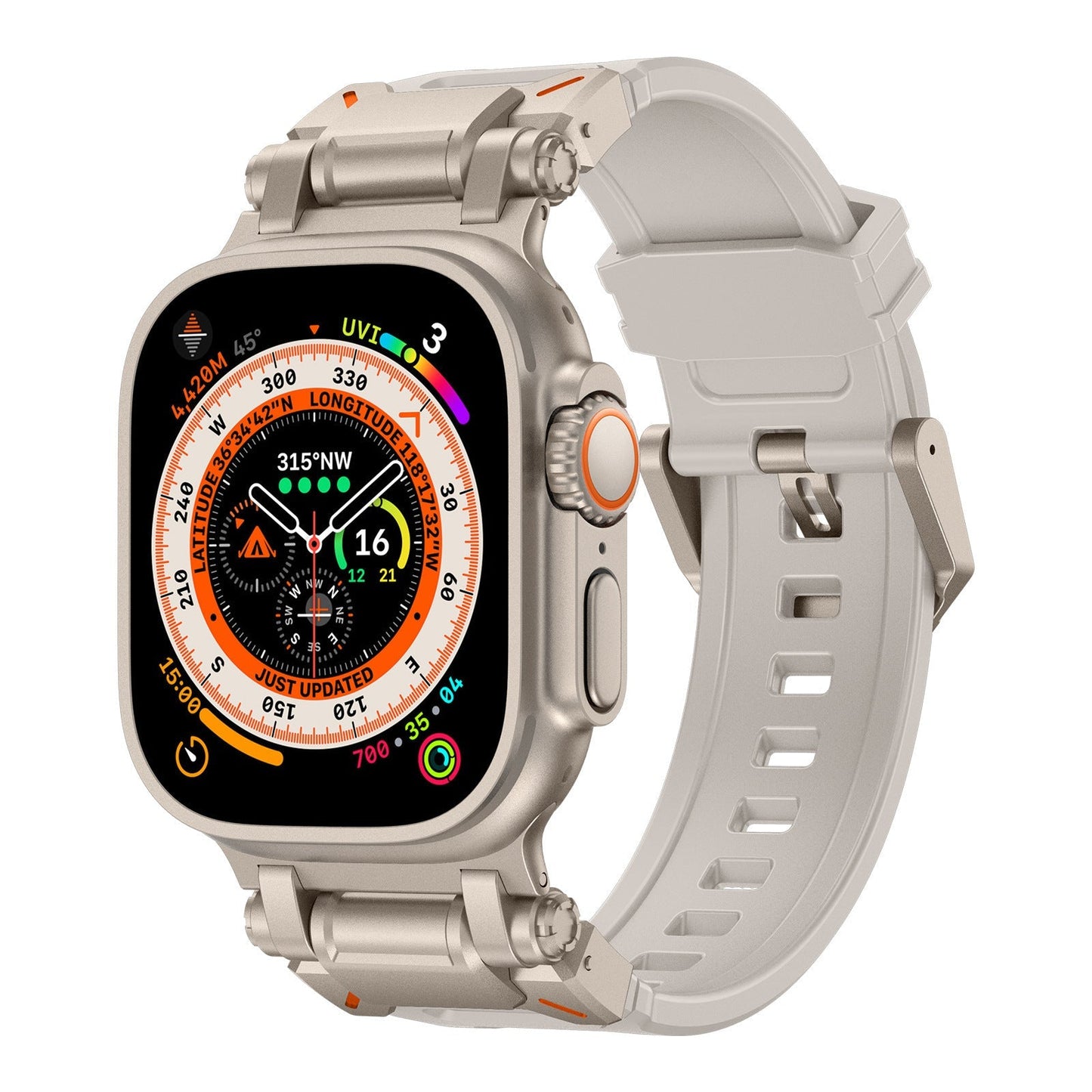 DuraEdge™ - Explorer FKM Rubber Band For Apple Watch