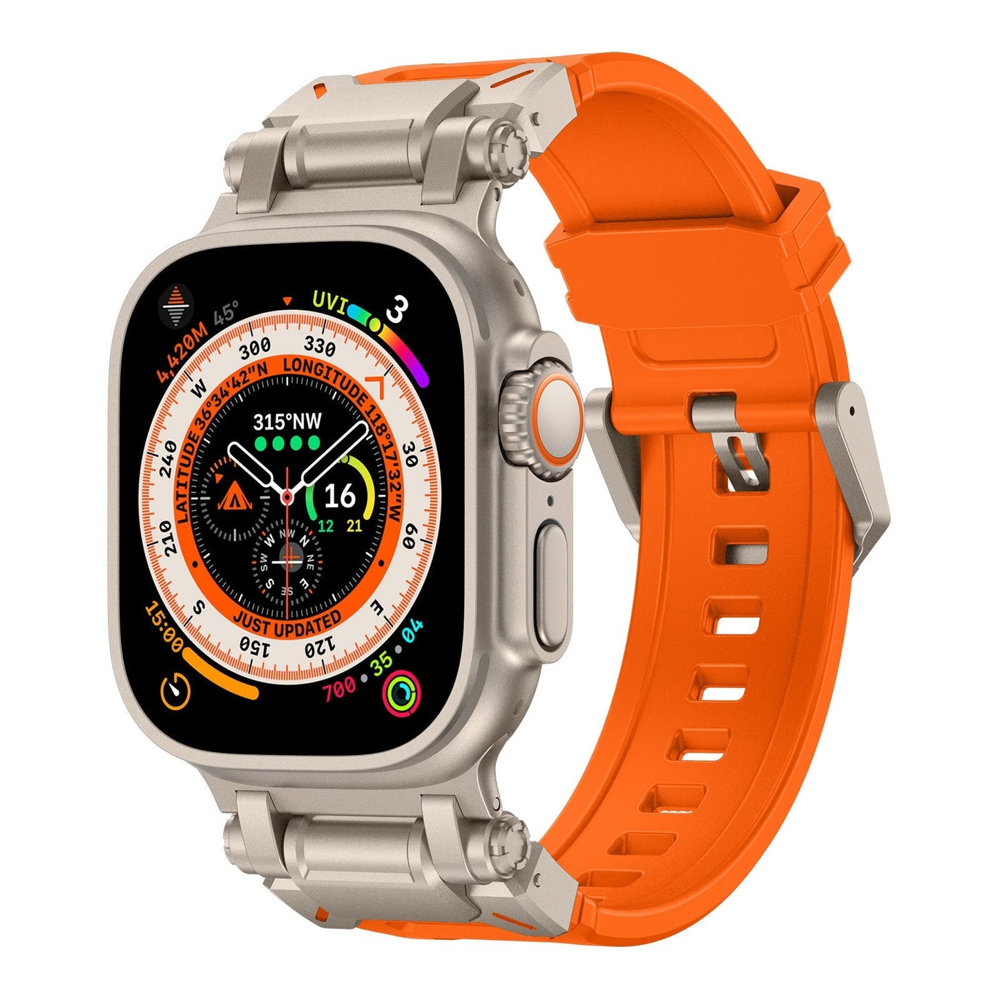DuraEdge™ - Explorer FKM Rubber Band For Apple Watch