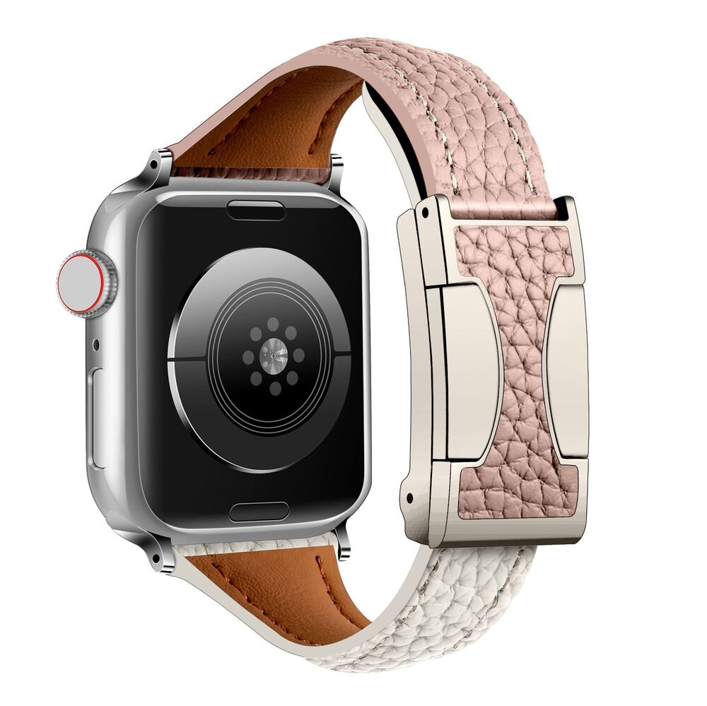 Eloro™ – Leather Magnetic Buckle Strap For Apple Watch