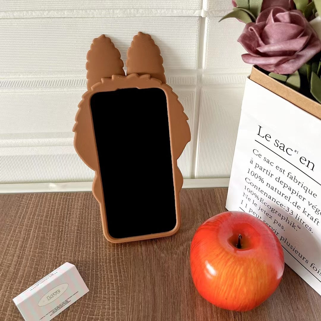 "Brown Labubu" Premium iPhone Case