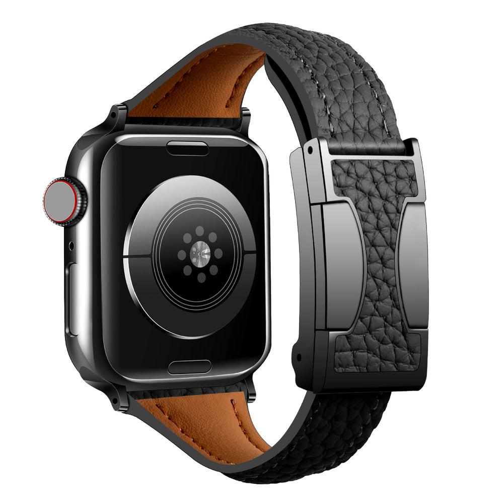 Eloro™ – Leather Magnetic Buckle Strap For Apple Watch