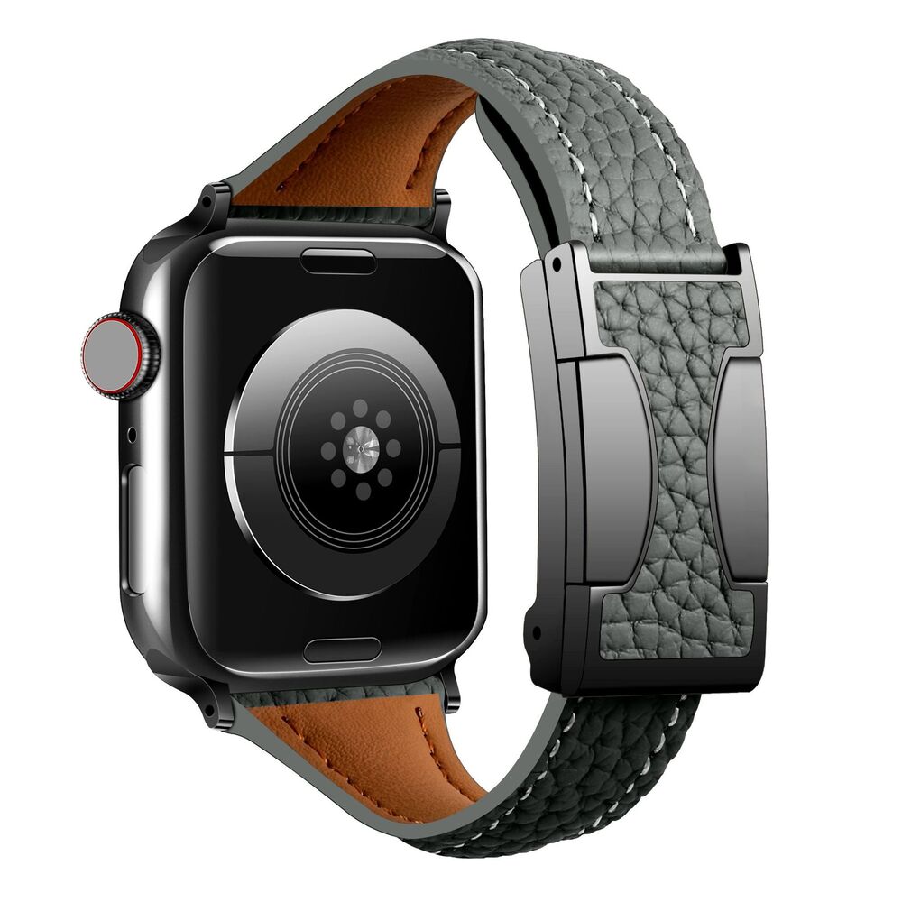 Eloro™ – Leather Magnetic Buckle Strap For Apple Watch