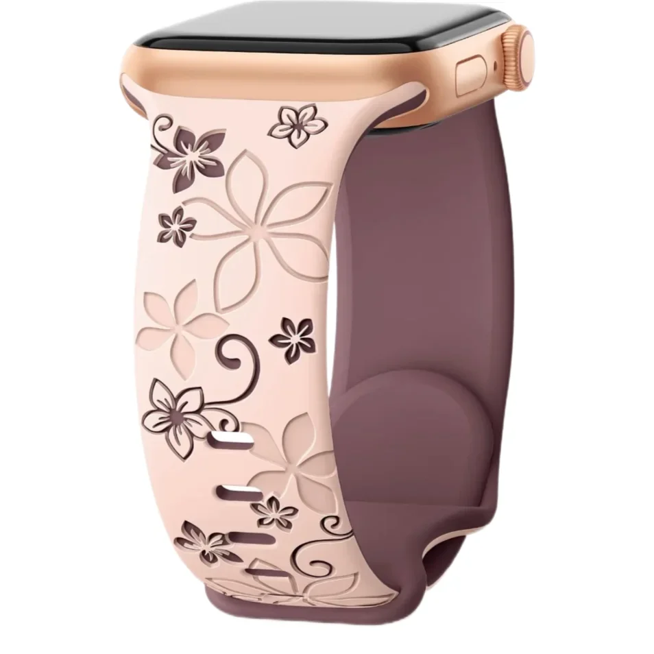 Narei™ - Engraved Silicone Strap for Apple Watch