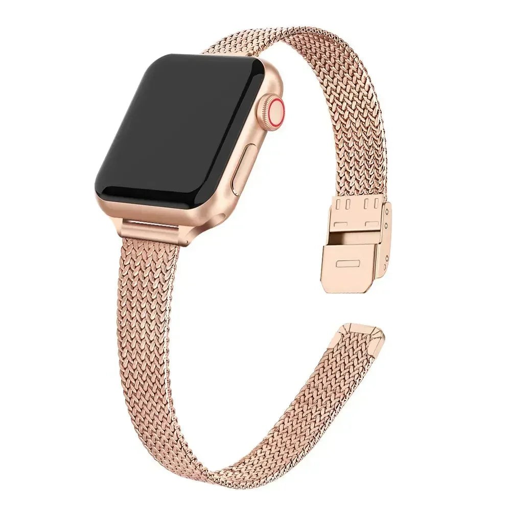Vera™ – Elegant Mesh Bracelet for Apple Watch
