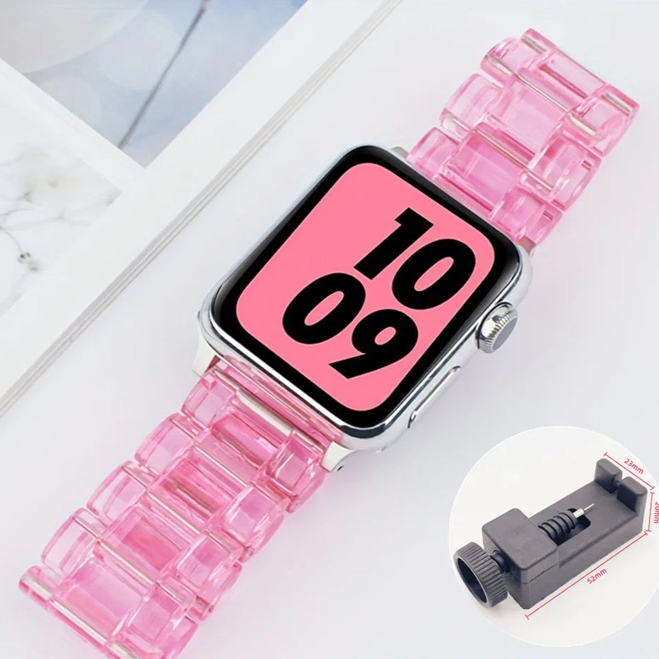 Clario™ - Resin Watch Strap For Apple Watch