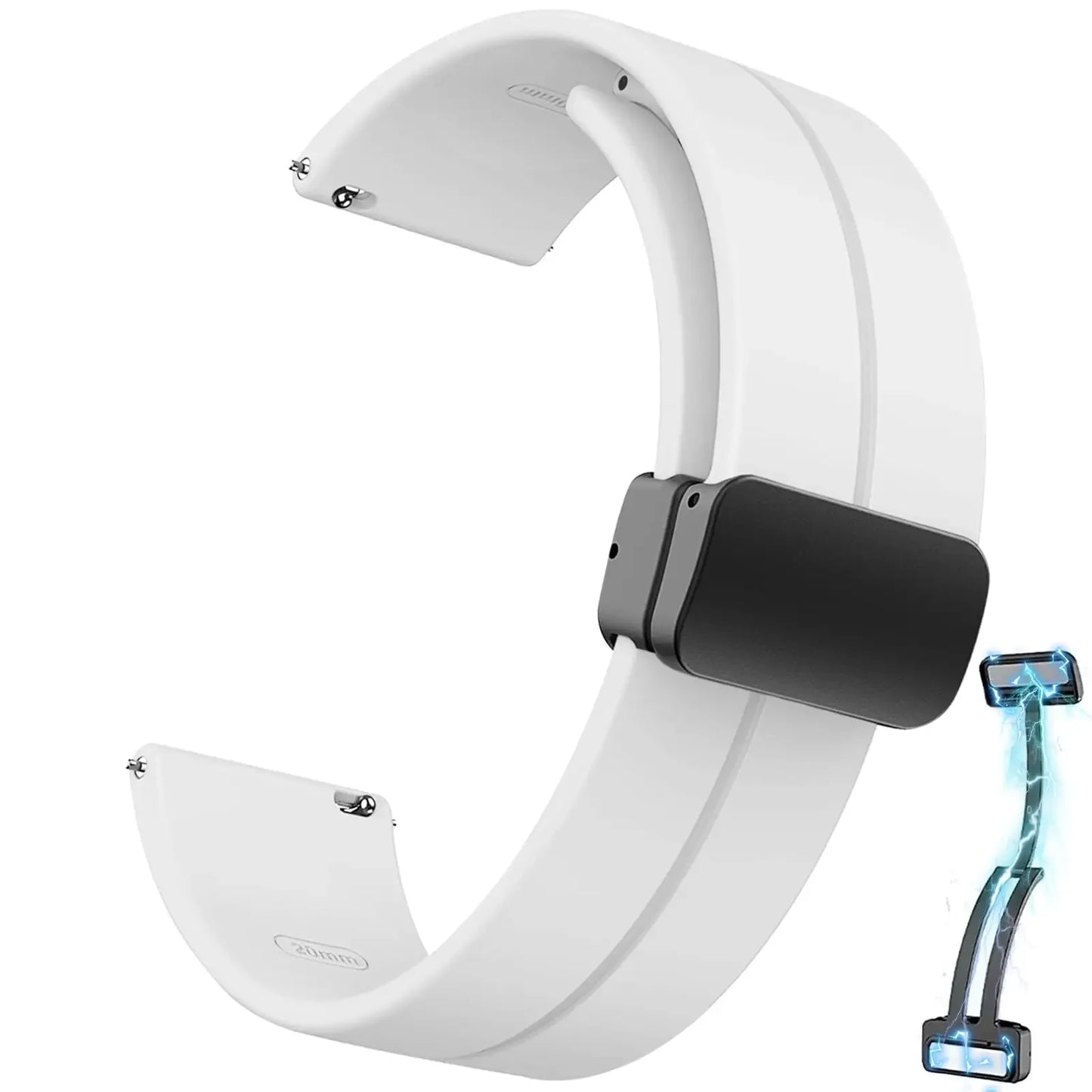 SportMag™ – 20/22mm Silicone Sport Strap with Magnetic Buckle for Samsung Galaxy Watch