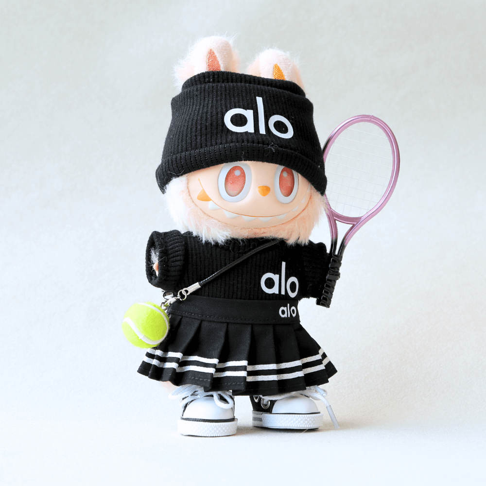 Alo Style Tennis Set for Labubu (6 items)