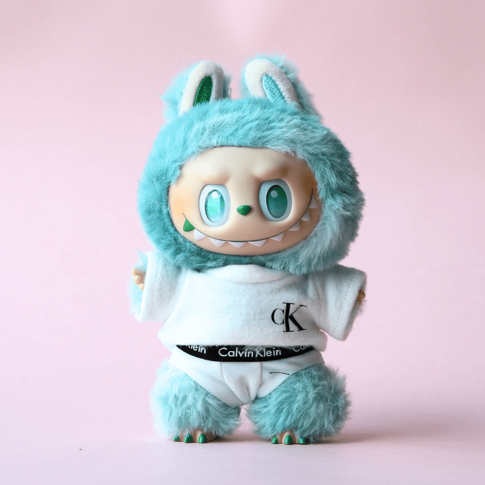 CK-Inspired Underwear & Crop Top- Labubu Clothes