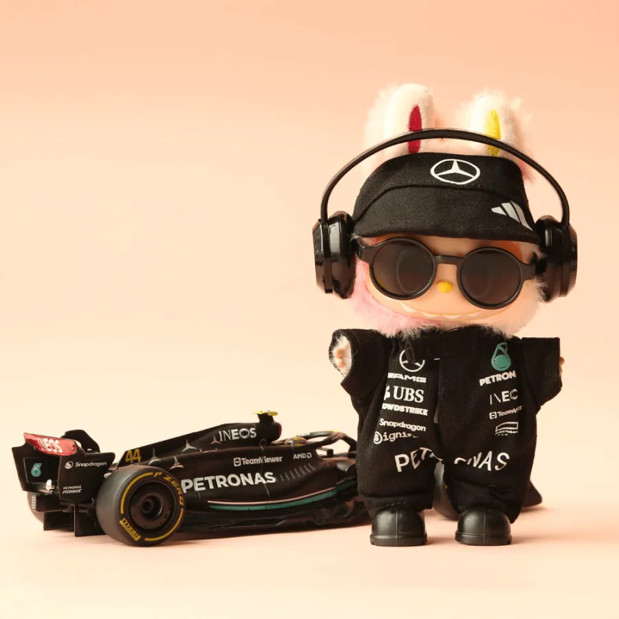 Mercedes-AMG F1 Racing Suit, Suit & Cap – Labubu Clothes