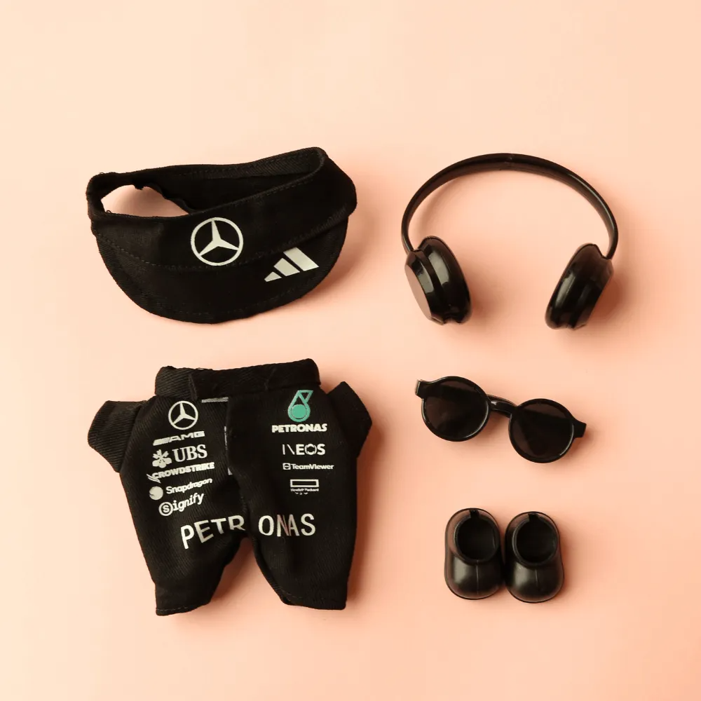 Mercedes-AMG F1 Racing Suit, Suit & Cap – Labubu Clothes