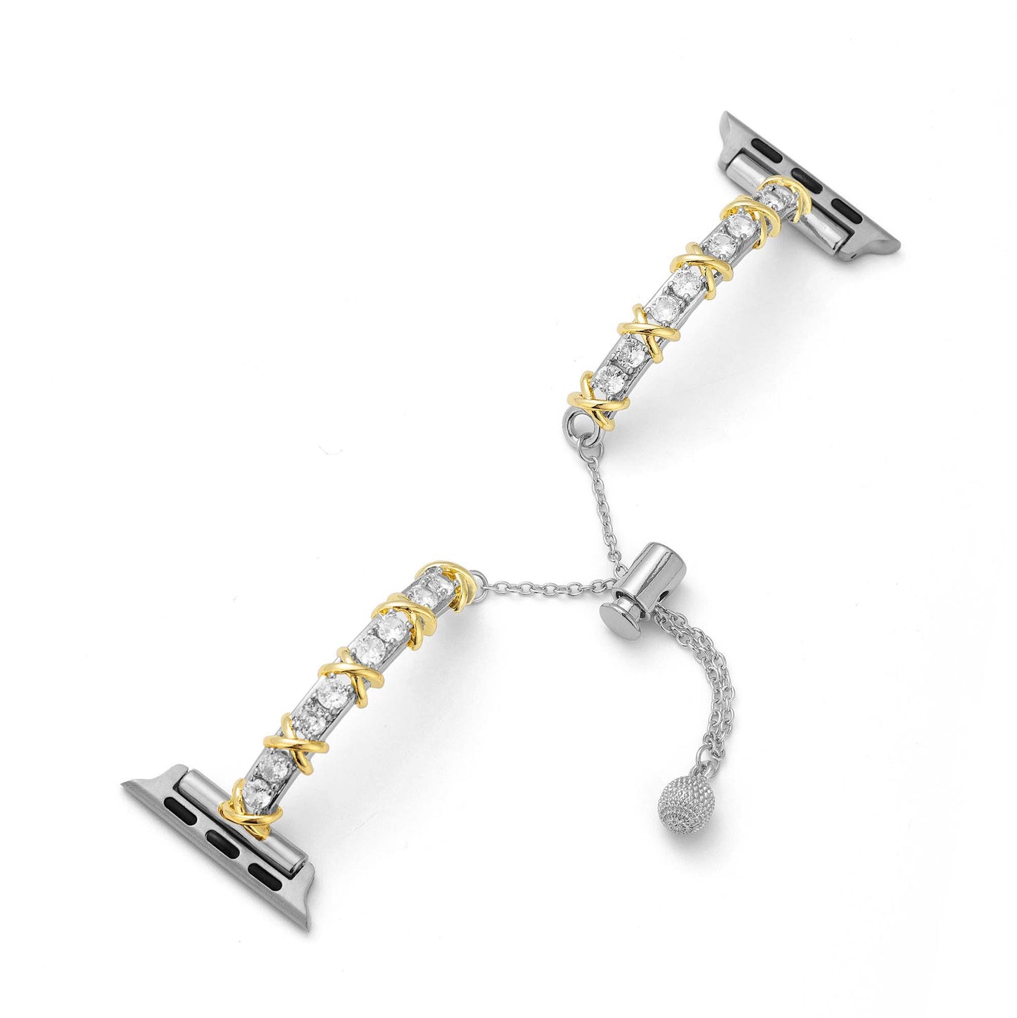Zirnova™ – Schillerndes Zirkon-Metallarmband