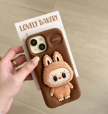 "Brown Labubu" Premium iPhone Case