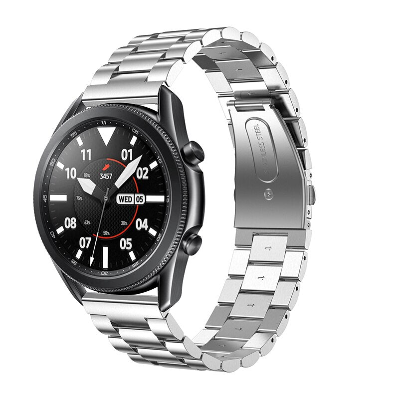 Silver Vintage Steel Strap | For Huawei & Amazfit Smartwatches