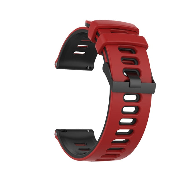 Red/Black Breathable Silicone® Strap | For Huawei & Amazfit Smartwatches
