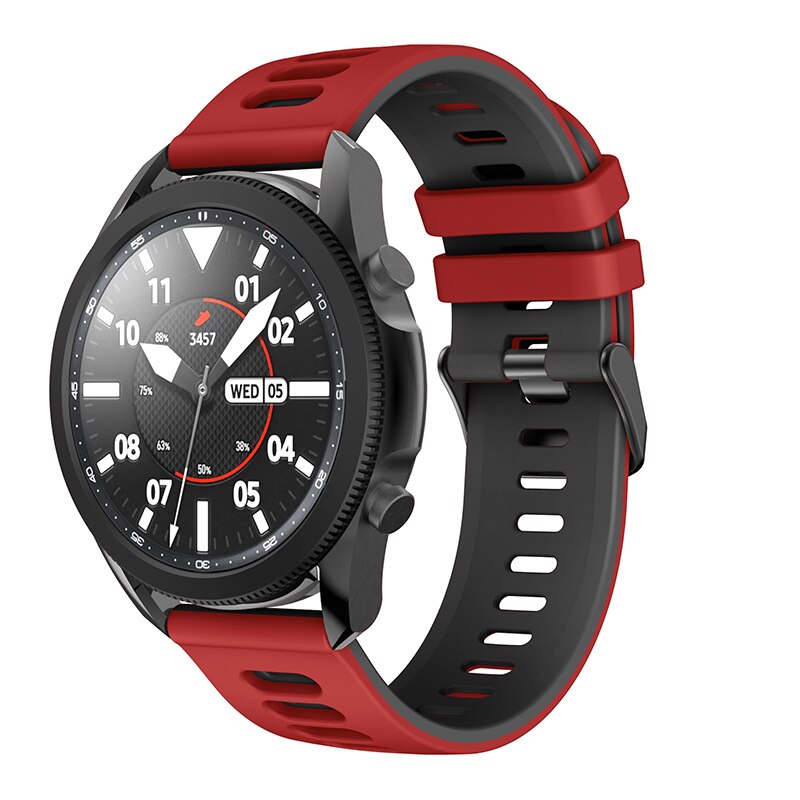 Red/Black Breathable Silicone® Strap | For Huawei & Amazfit Smartwatches