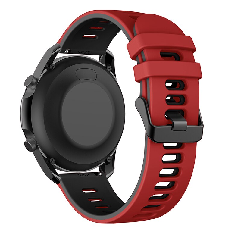 Red/Black Breathable Silicone® Strap | For Huawei & Amazfit Smartwatches