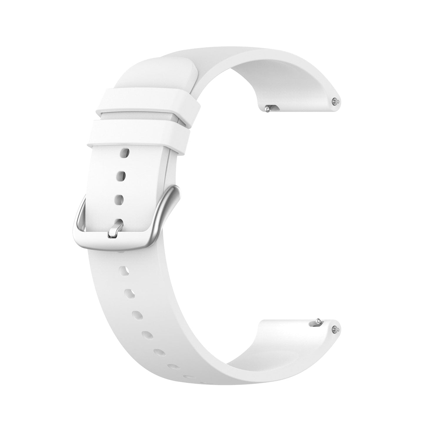 White Plain Silicone Strap | For Huawei & Amazfit Smartwatches