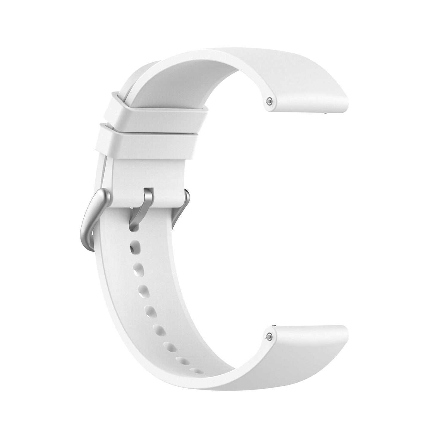 White Plain Silicone Strap | For Huawei & Amazfit Smartwatches