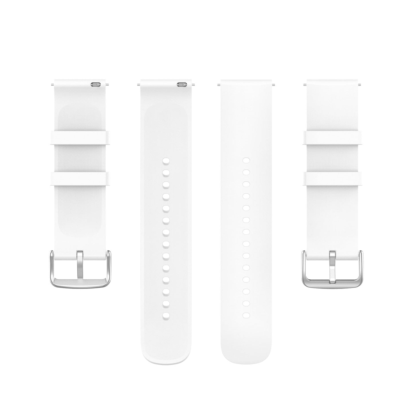 White Plain Silicone Strap | For Huawei & Amazfit Smartwatches