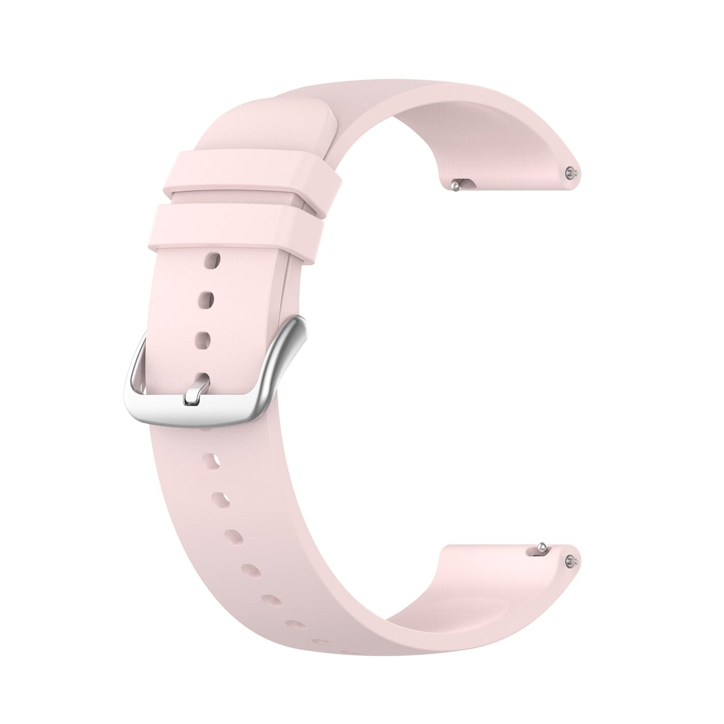 Light Pink Plain Silicone Strap | For Huawei & Amazfit Smartwatches
