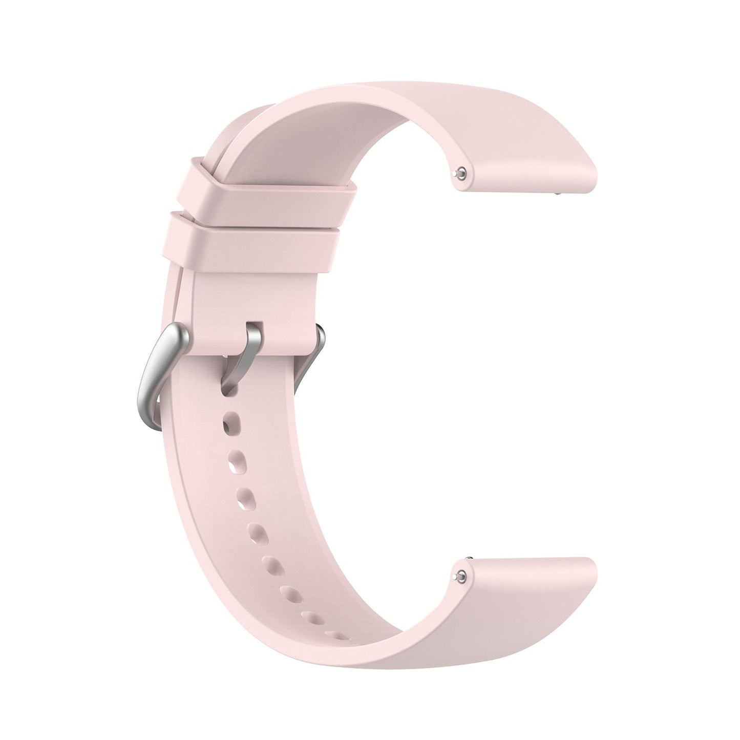 Light Pink Plain Silicone Strap | For Huawei & Amazfit Smartwatches