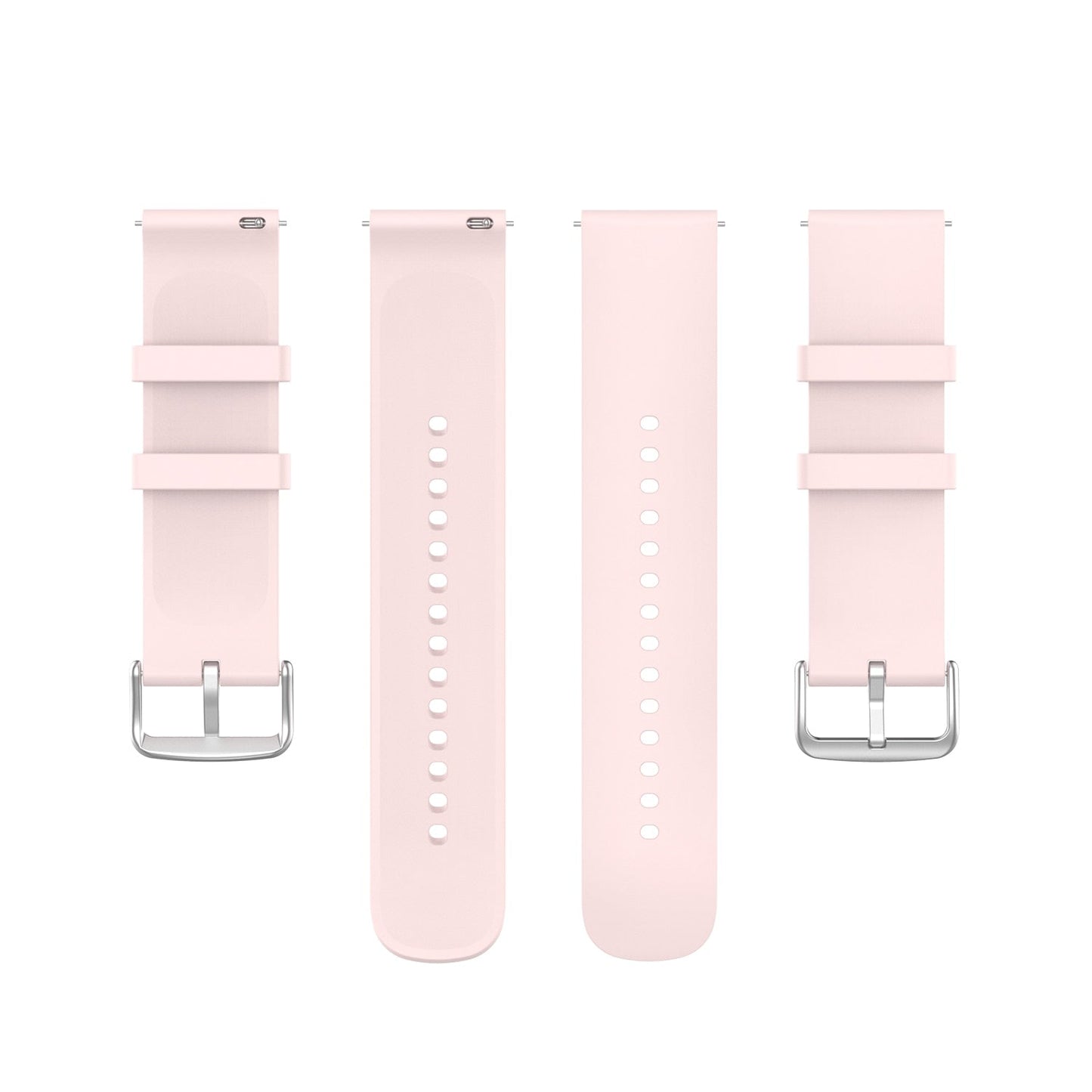 Light Pink Plain Silicone Strap | For Huawei & Amazfit Smartwatches