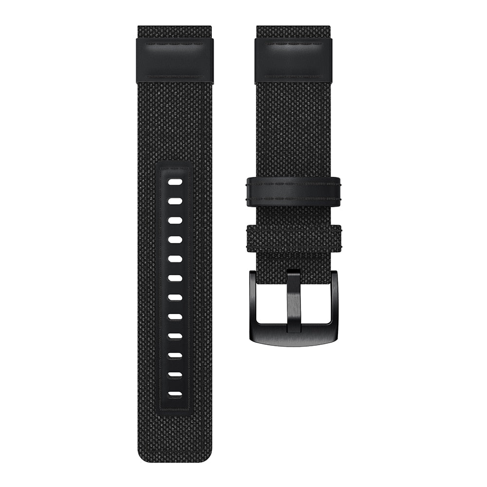 Black Canvas Adventurer® Strap | For Huawei & Amazfit Smartwatches