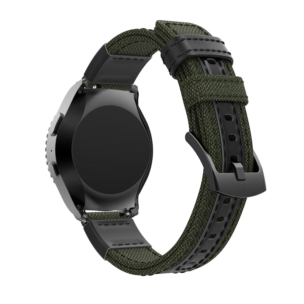 Army Green Canvas Adventurer® Strap | For Huawei & Amazfit Smartwatches