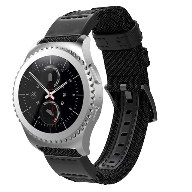 Black Canvas Adventurer® Strap | For Huawei & Amazfit Smartwatches