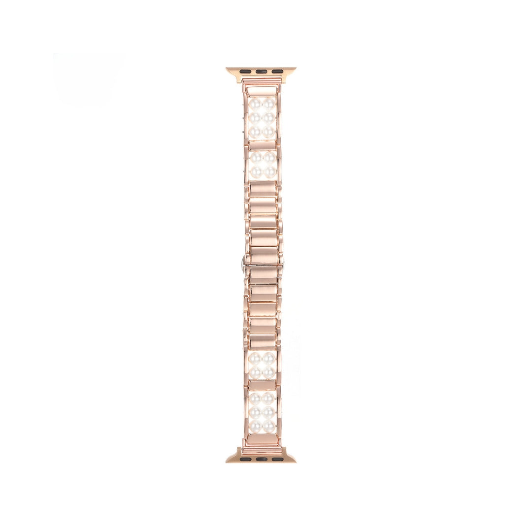 Pearmet™ – Uhrenarmband aus Metall mit Perlen
