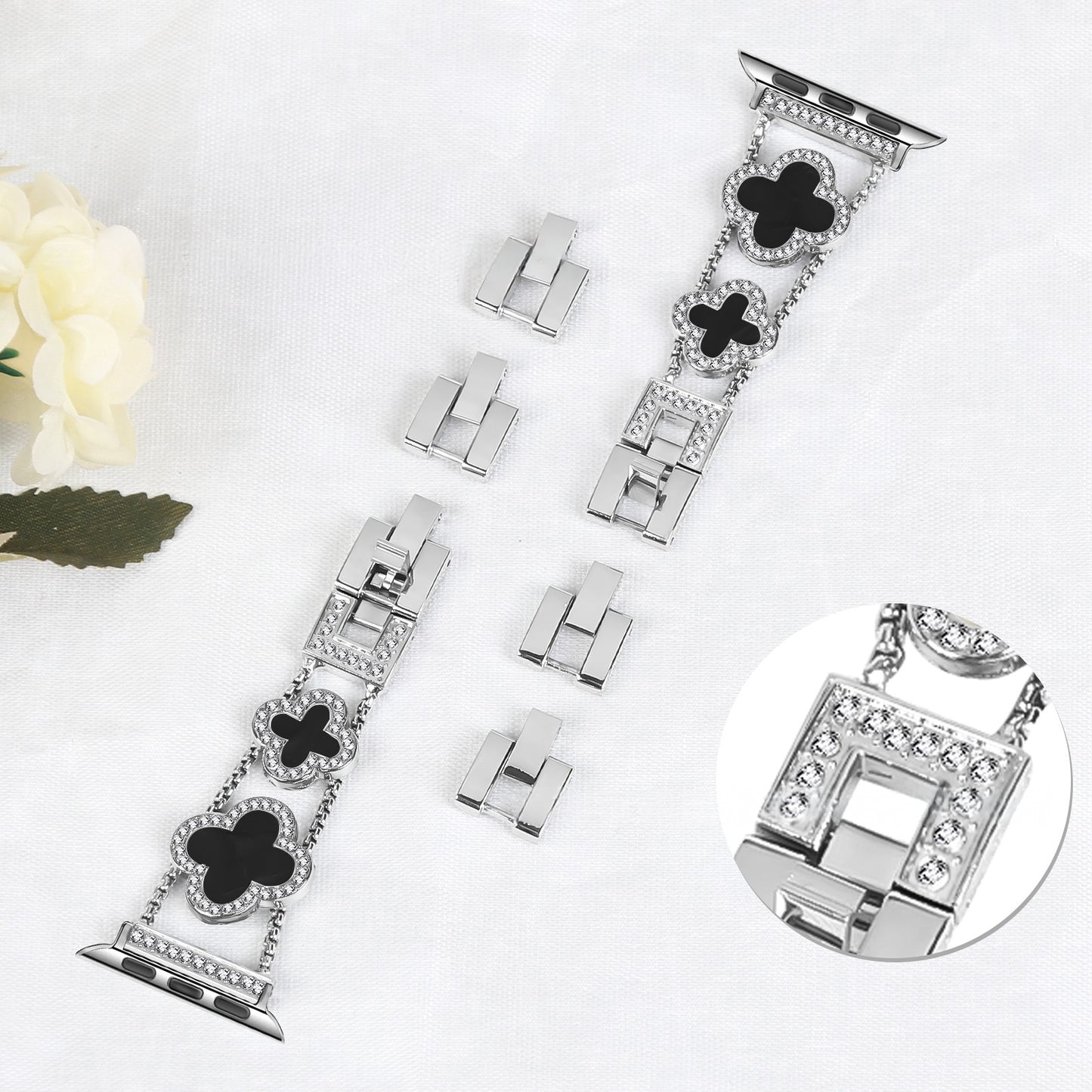 Leafy™ | Diamond Metal Strap for Apple Watch