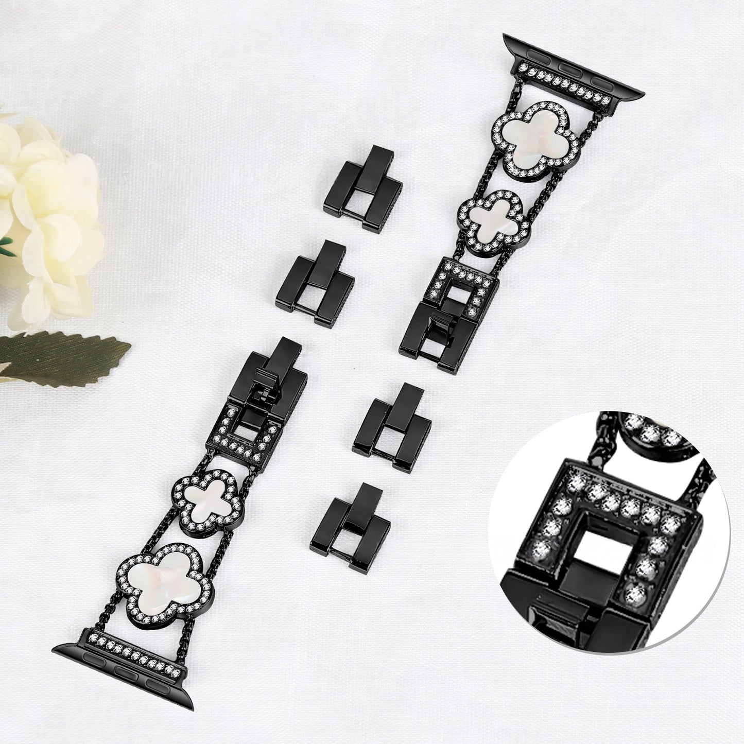 Leafy™ | Diamond Metal Strap for Apple Watch