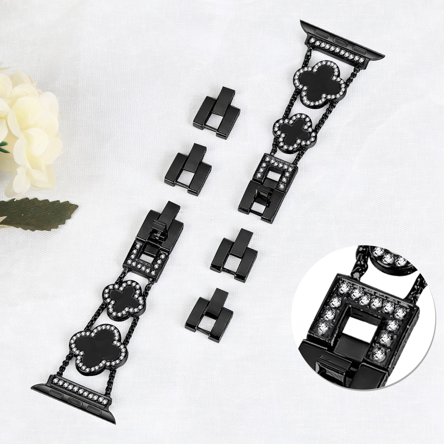 Leafy™ | Diamond Metal Strap for Apple Watch