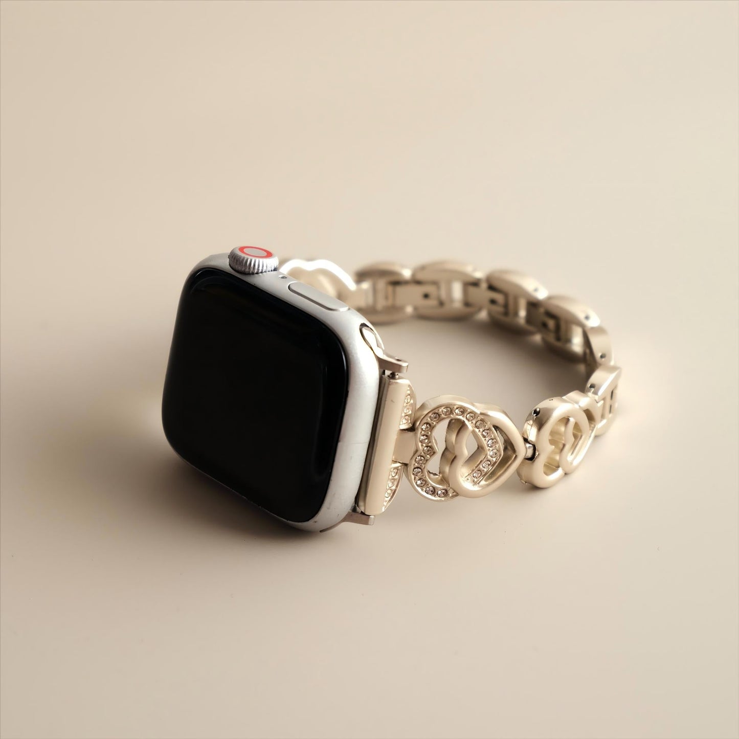 Duovena™ – Uhrenarmband aus Metall mit Zwillingsherzen