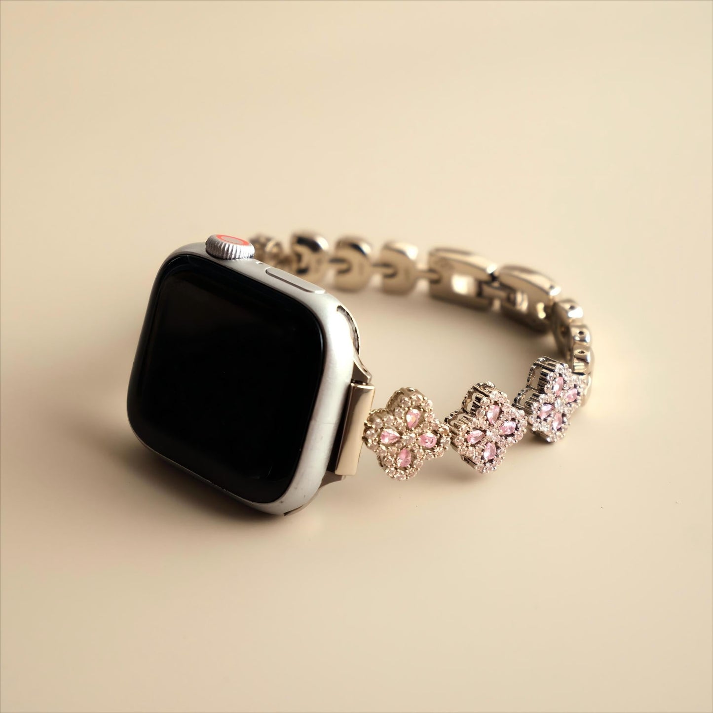 Zirflora™ – Luxuriöses Uhrenarmband aus Kupfer mit Zirkonia-Blumenmuster