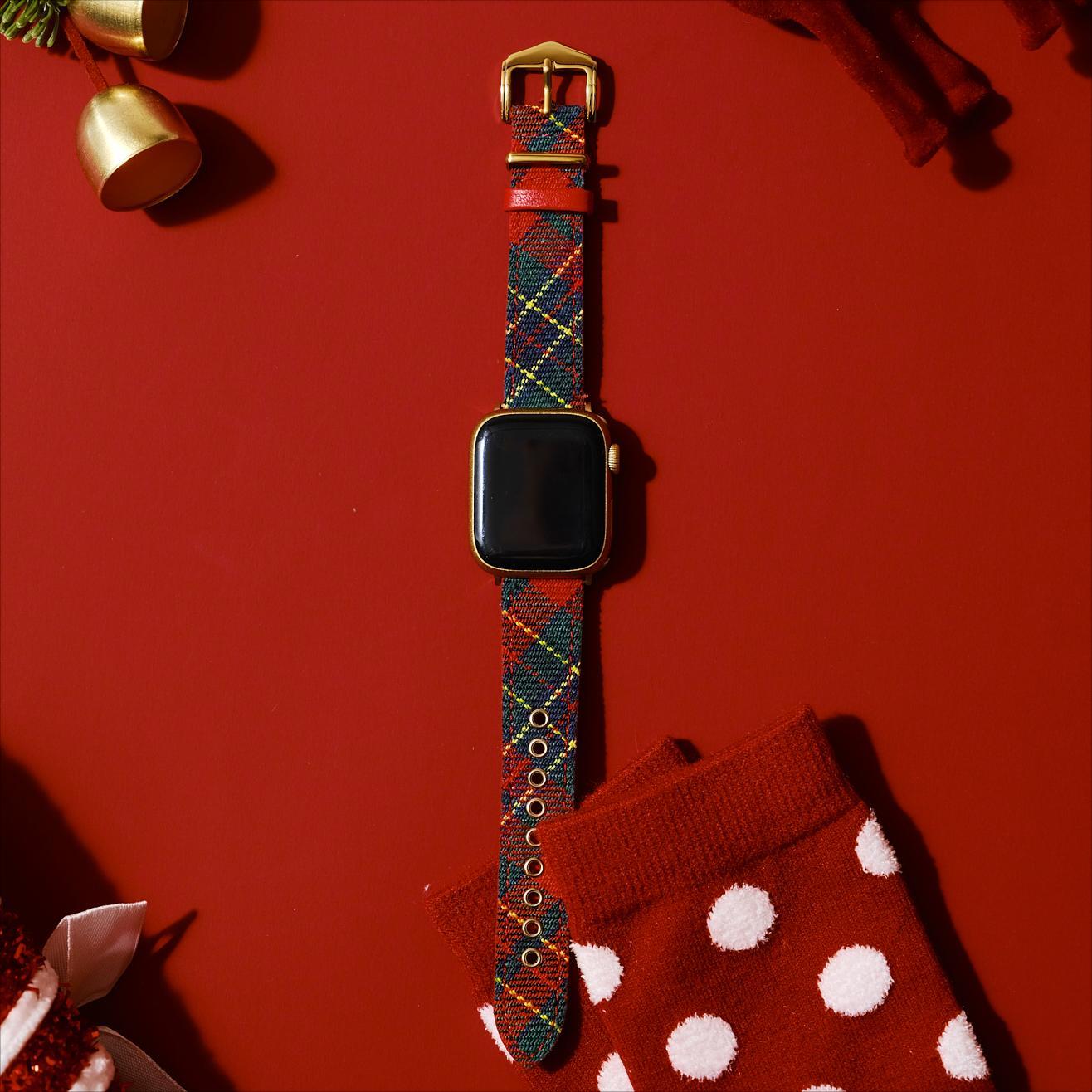 Tartessa™ – Festliches Tartan-Uhrenarmband