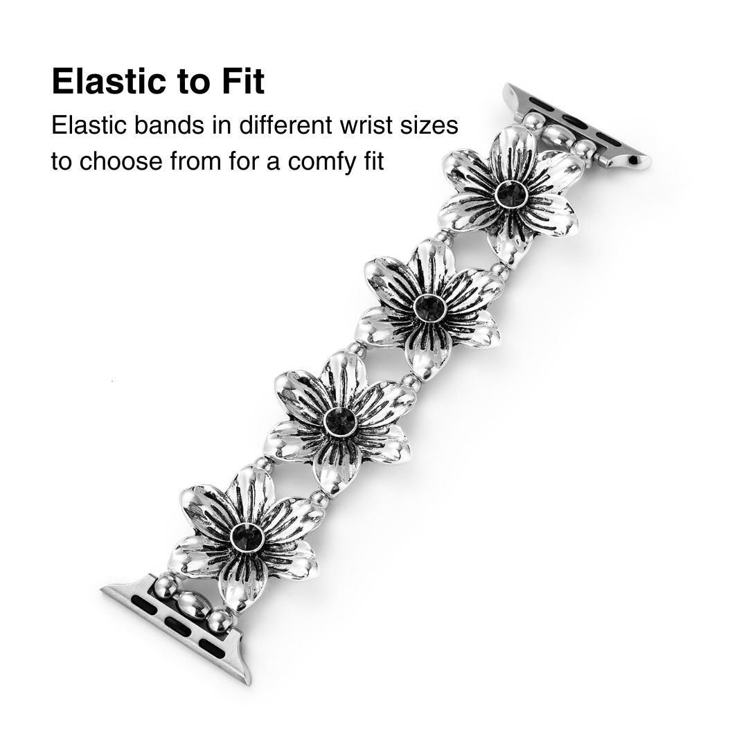 Floraluxe™ – Statement-Armbanduhr mit Blumenmuster