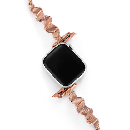 Wavelex™ – Glattes, gewelltes Metallarmband