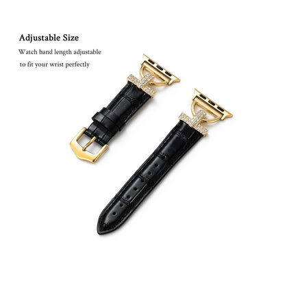 Rhinoclass™ – Klassisches Uhrenarmband mit Strasssteinen