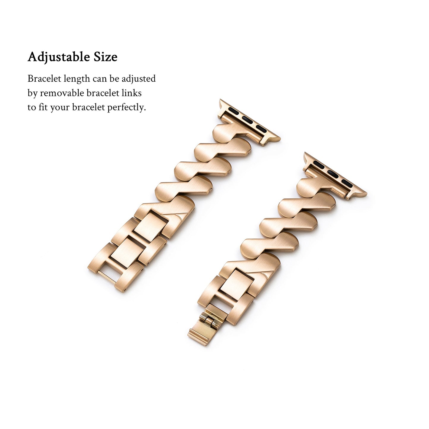 Geosteel™ – Edelstahl-Uhrenarmband mit Geo-Muster