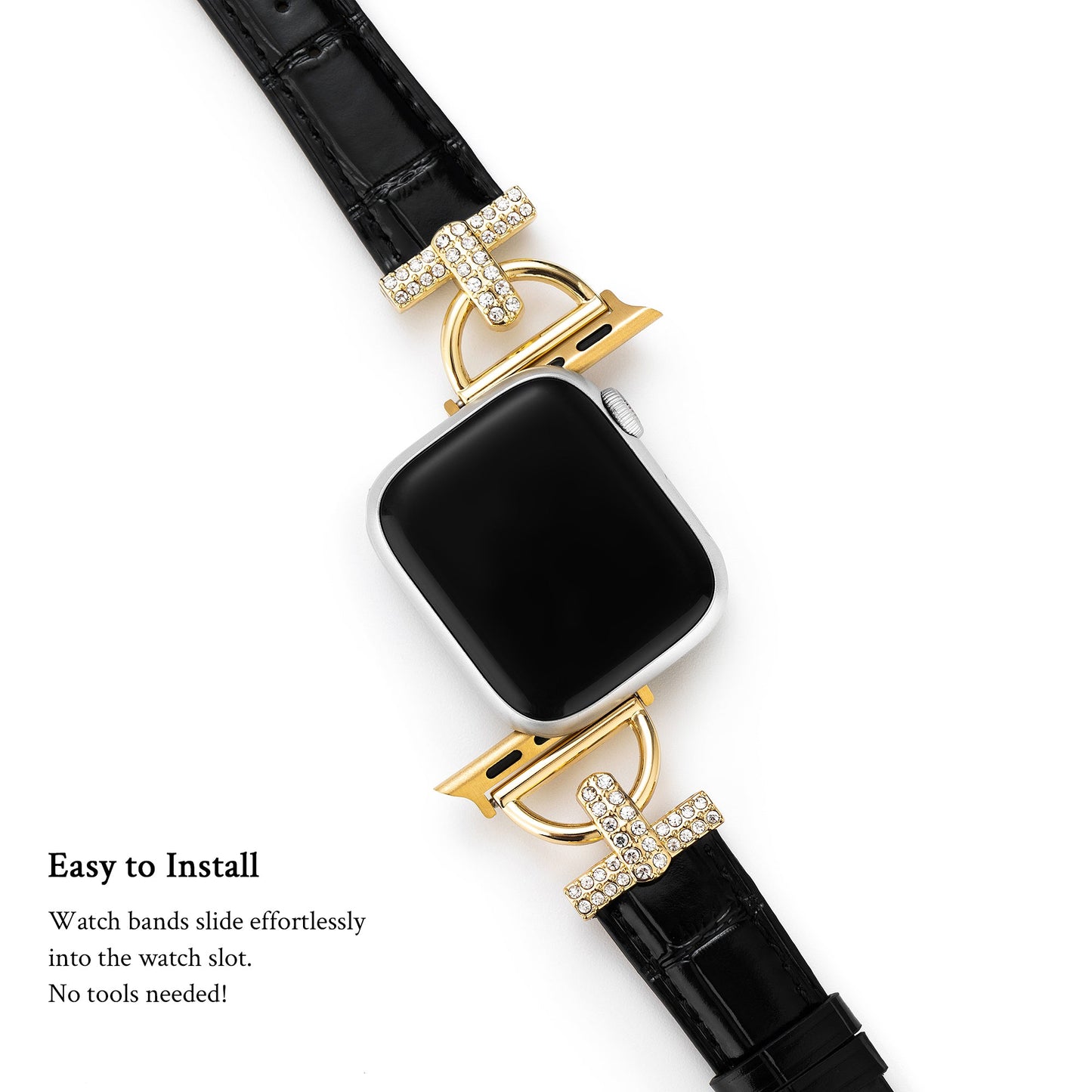 Rhinoclass™ – Klassisches Uhrenarmband mit Strasssteinen