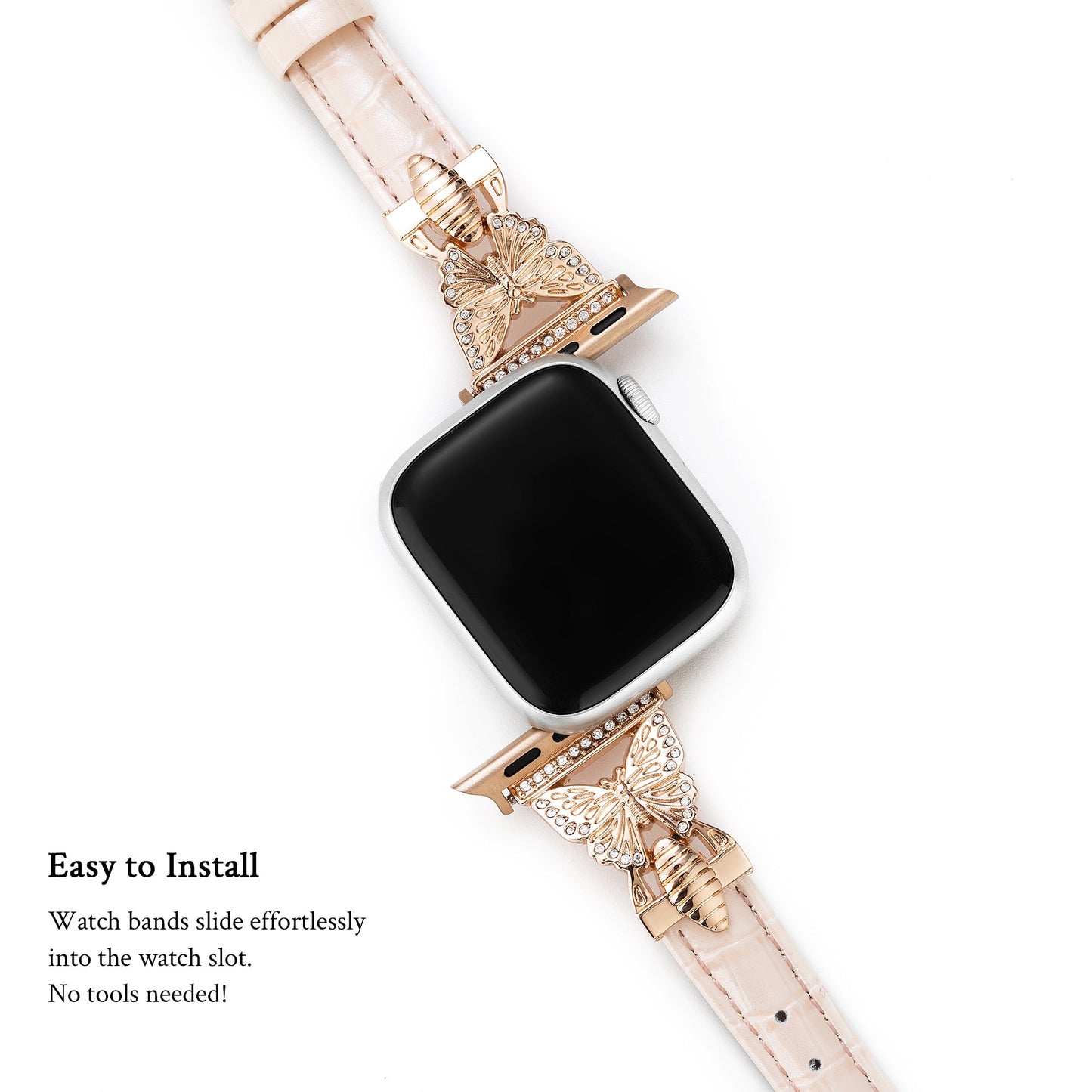Linkfly™ – Schmetterlings-Uhrenarmband aus Leder