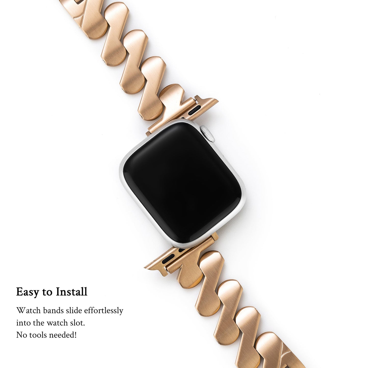 Geosteel™ – Edelstahl-Uhrenarmband mit Geo-Muster
