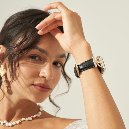 Rhinoclass™ – Klassisches Uhrenarmband mit Strasssteinen